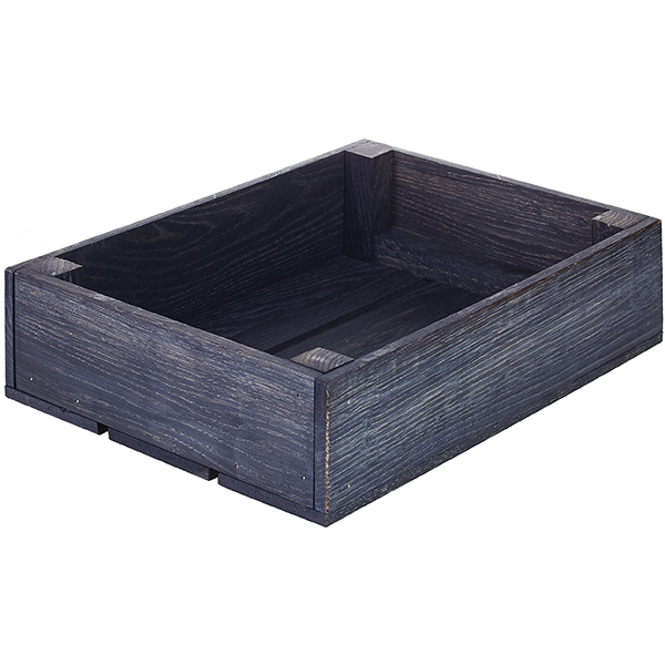 Ящик для подачи прямоугольный с бортом; дуб; H=9,L=35,B=25см PPwood Q608C-00B