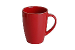 Кружка RED фарфор, 260 мл, d 75 мм, h 100 мм, красный Porland 420729 красный