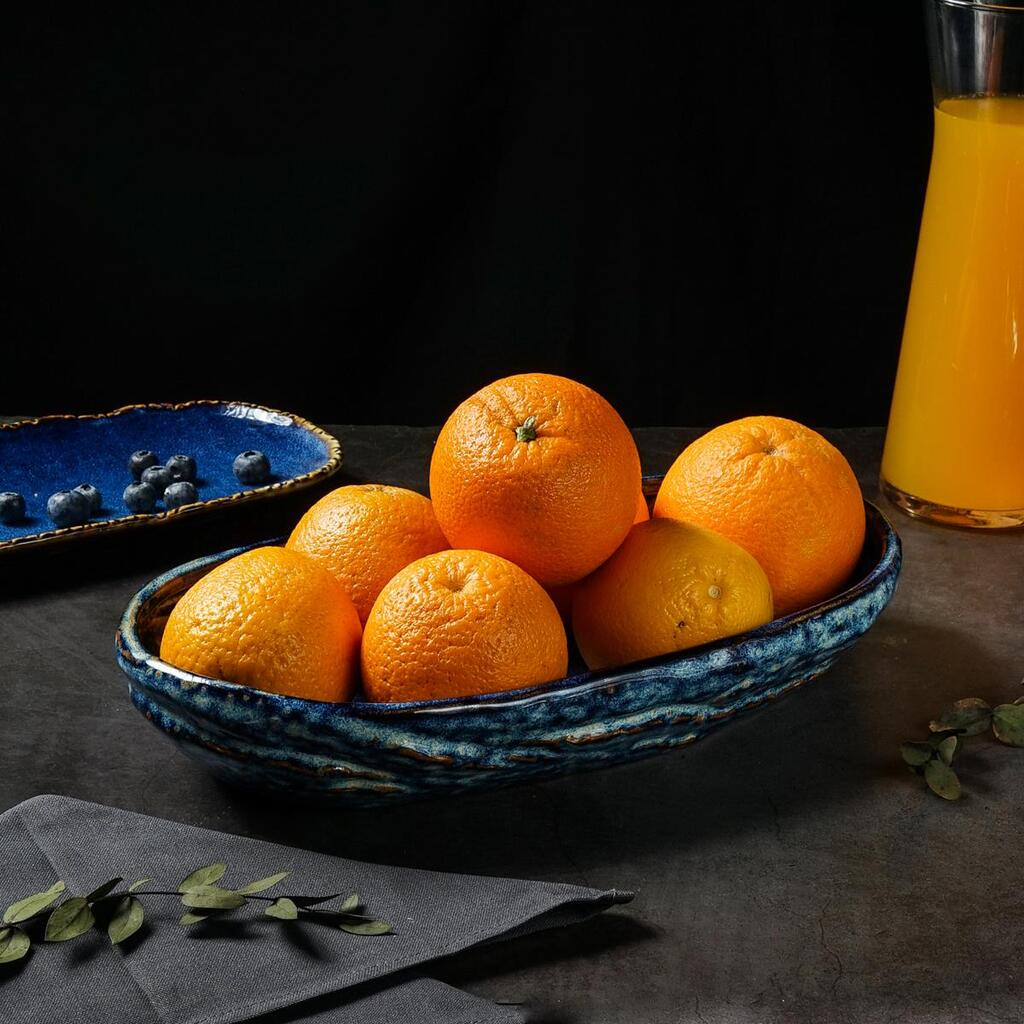 Блюдо Aqua Blue Style Buffet овальное 350х205 мм h60 мм, 2л P.L. Proff Cuisine [1] ZA0602-14-A