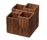 Органайзер для столовых приборов (4 секции); дуб; H=148, L=150, B=150 мм PPwood Q838O-00N