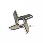 Нож двухсторонний 02.00.08 к мясорубке МИМ-300 (с буртом) №764