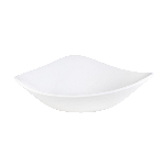 Салатник треугольный без борта Vellum 0,60л d235мм White полуматовый Churchill WHVMTRB91