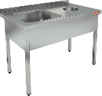 Ванна моечная с отверстием для сбора отходов HiCold НДСО1М-12/7БЛ