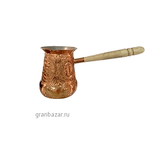 Турка «Рим»; медь; 450мл; D=80/70,H=110,L=165мм; золотой TUR 655