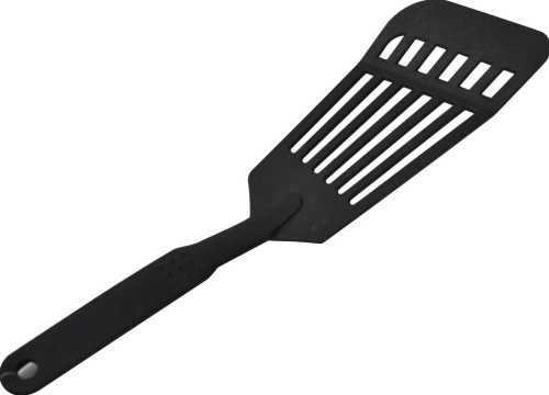 Лопатка 160х80 мм 320 мм перфорированная пласт. черная (до 210°C) P.L. Proff Cuisine NY-11-85