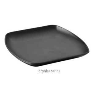 Тарелка квадратная; фарфор; H=2.9,L=26,B=26см; черный REVOL 647932