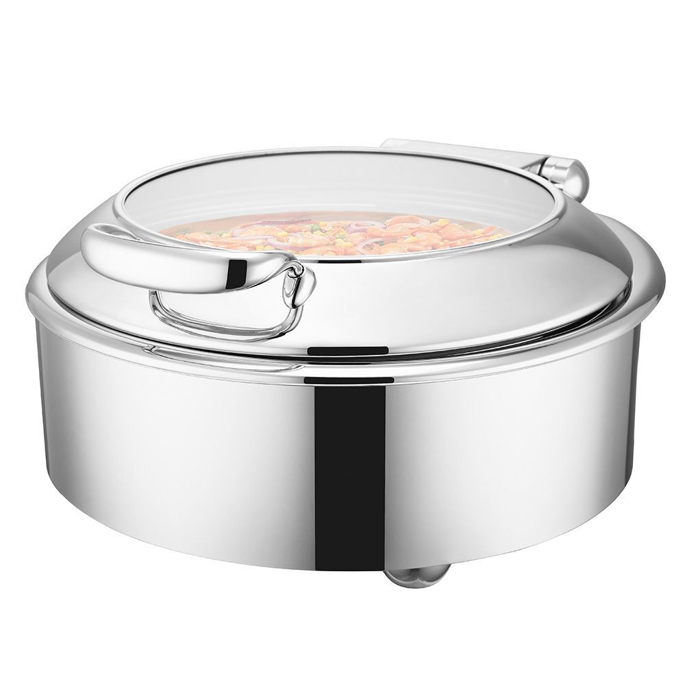 Мармит электрический Kalida 7 л круглый с откидной крышкой и окном Sunnex W16-3602T+W16-3602B