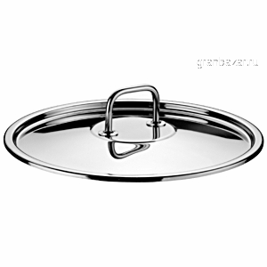 Крышка д/кастрюли «Отель»; сталь; D=45,H=6.5,B=48см; металлич. Pintinox 306030-45