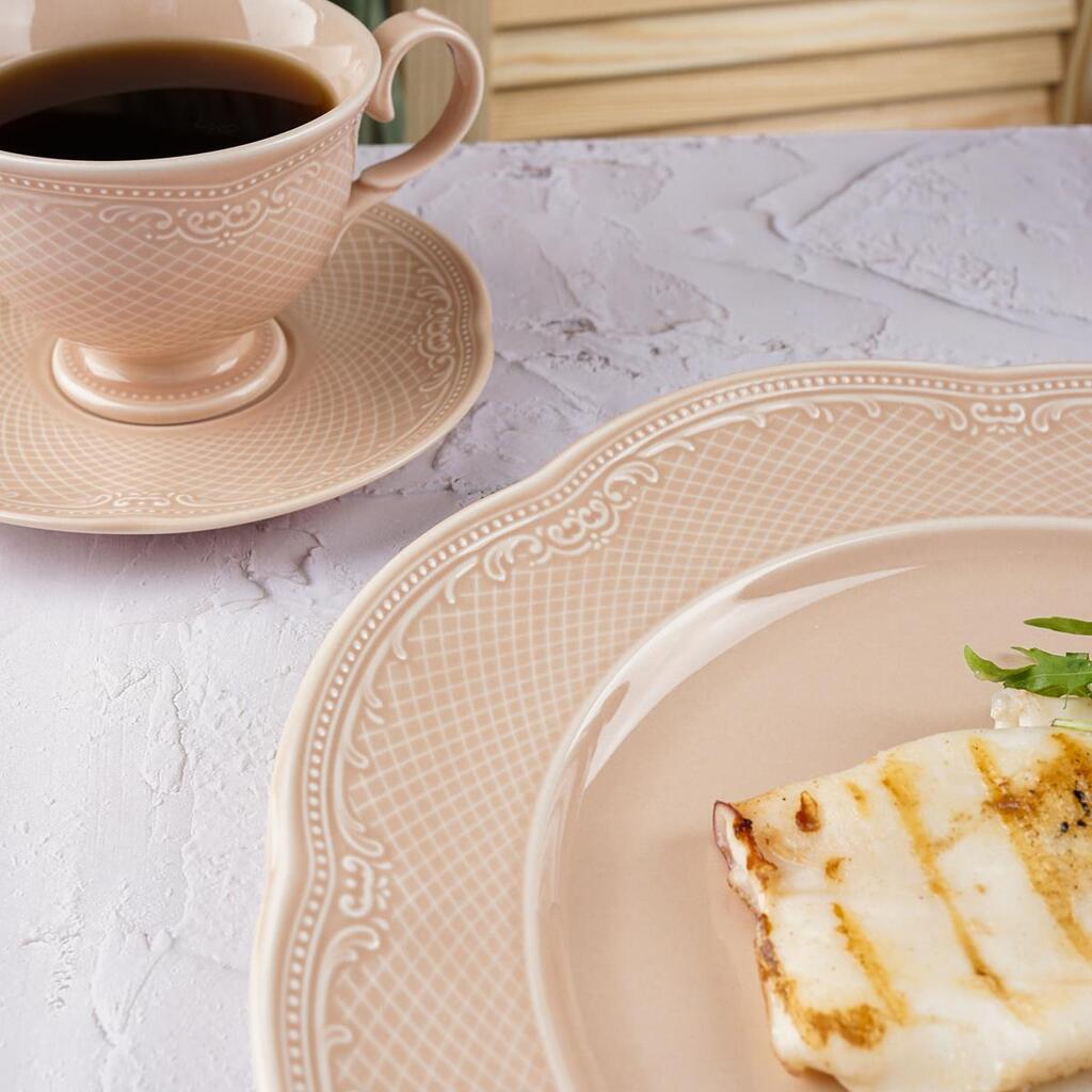 Тарелка Aristocrat Peach Tea d 300 мм h35 мм Noble 313015-PEACH [6]