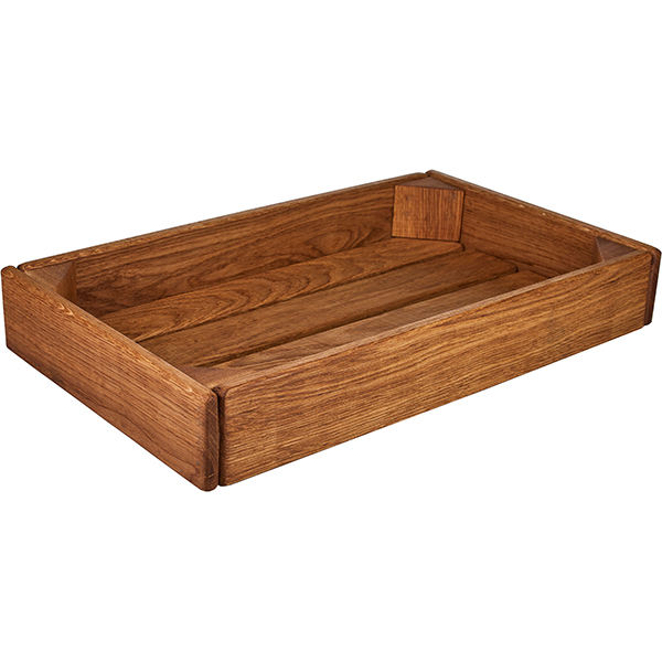 Ящик для булочек; дуб; H=6,L=40,B=24см; коричнев. PPwood Q615O-00N