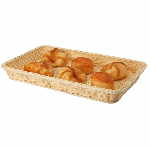 Подставка плетеная для выпечки 530*325*65 мм бежевая, ротанг P.L. Proff Cuisine