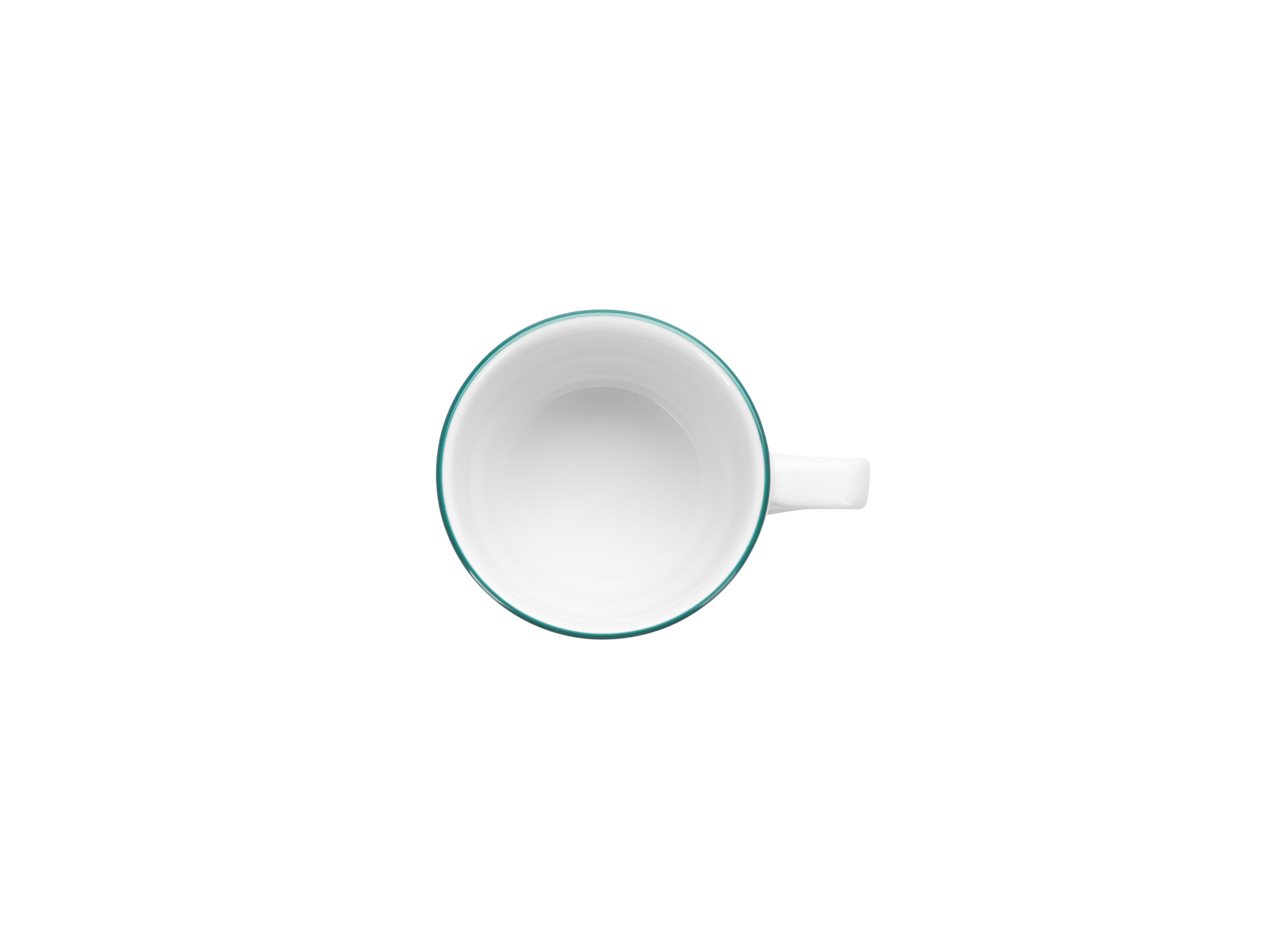 Чашка чайная Vaso Piccolo 200 мл, кант зеленый, Porland DS19