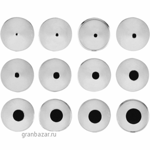 Набор кондит.насадок (12шт); сталь нерж.; D=17,H=30,L=115,B=60мм; металлич. Paderno 47357-20