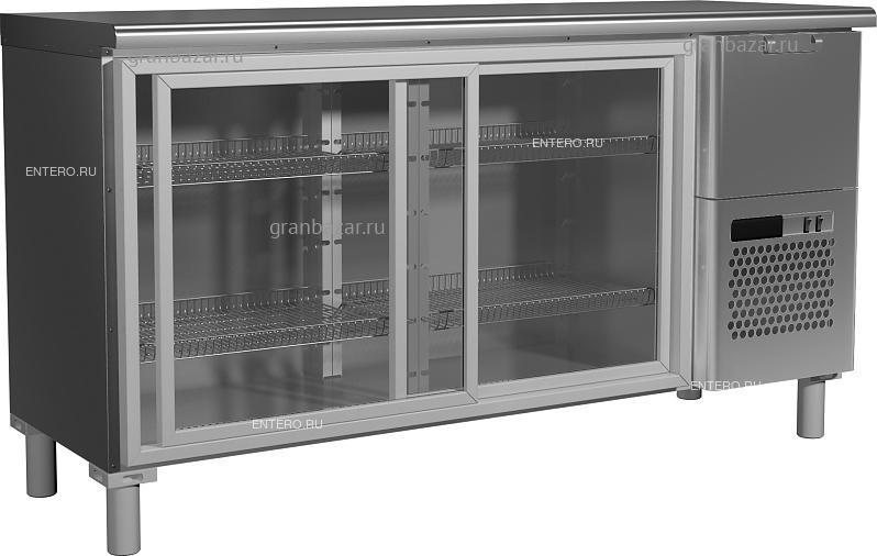 Холодильный стол Т57 М2-1-С 9006-1 корпус серый, без борта (BAR-360 К Rosso)