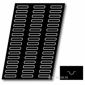 Форма конд.60*40см,8.5*1.7см h=1.5 48шт. Paderno 47740125
