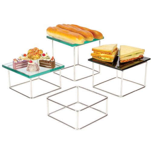 Металлическая подставка для блюд 180x180x130 мм, P.L. Proff Cuisine RWSQ03