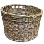 Корзина круглая плетеная, лоза, шинка D 300мм h 200мм ЗОО-МЕБЕЛЬ 436027