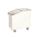 Контейнер для сыпучих продуктов 82 л 340х720х710 мм. (-40°C /+70°C) п/п на колесах, с совком, белый Gastroplast /1/4/
