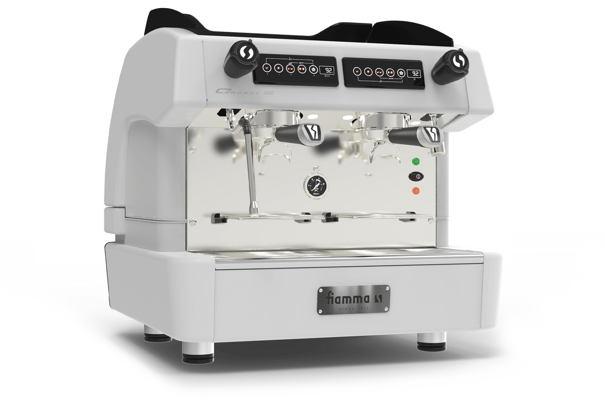 Кофемашина автомат, 2 группы FIAMMA COMPASS COMPACT 2 SE TC WHITE