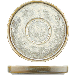 Блюдце «Агава»; фарфор; D=135мм, H=20мм; матовый, зелен. Kunstwerk ZA0130-5.25-m