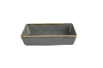 Блюдо прямоугольное DARK GREY фарфор, 160х100 мм, h 38 мм, серый Seasons Porland 358916 темно-серый