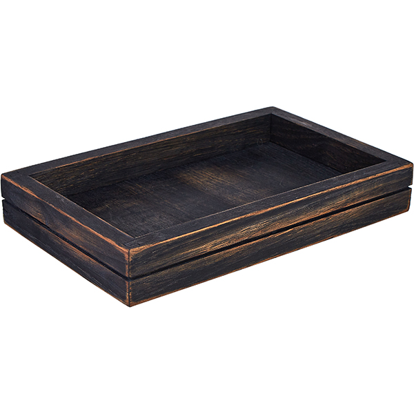 Лоток для подачи; дуб; H=40,L=265,B=162мм; коричнев. PPwood Q602S-00O