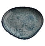 Тарелка плоская ассиметричная без полей Blue Stone (d 350 мм, h 39 мм) Kutahya BNGLX35DU890003