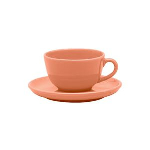 Пара чайная FLAT Shape APRICOT (чашка 200 мл и блюдце 140 мм) Oxford 136080, AO04-1A03