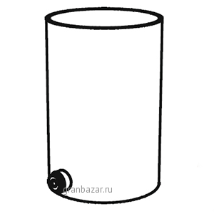 Колба к диспенсеру RSC025*903; пластик; D=26.5,H=43см Frilich 3SA047