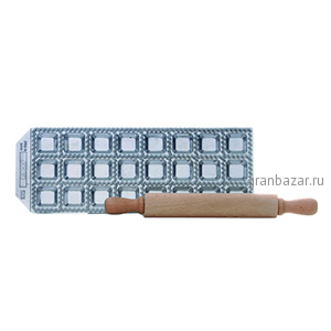 Форма д/равиоли (24шт); алюмин.,дерево Risoli 020074/10B00