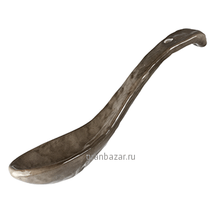 Ложка д/мисосупа «Кунстверк»; керамика; H=3,L=16,B=4см; зелен. KunstWerk G055-Green