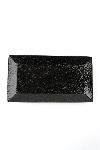 Тарелка прямоугольная BLACK MOSS фарфор, d 210 мм, h 10 мм, черный Porland 118723 BLACK MOSS