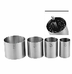 Набор кондитерских колец, 4 шт + пресс P.L. Proff Cuisine GS-R4208