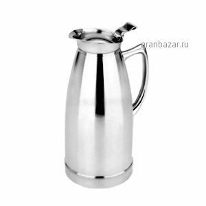 Кофейник-термос «Санекс»; сталь нерж.; 1л; H=23.3,L=14.5,B=10.5см; серебрян. Sunnex MVP1000M