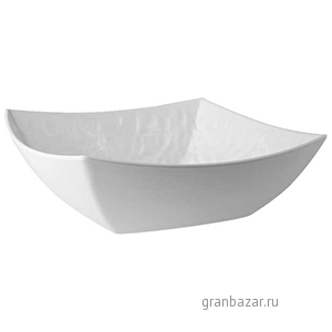Салатник квадр.; пластик; 3.3л; H=10,L=30.5,B=30.5см; белый APS 83642