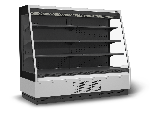 Минигорка холодильная Полюс F 16-08 VM 1,9-2 версия 2.0 9006-9005 серый/черный 0300 бок металл