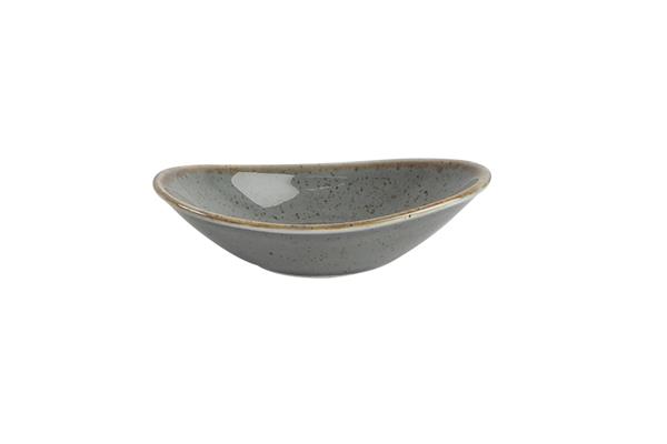 Соусник овальный DARK GREY фарфор, 50 мл, 70x110 мм, h 23 мм, серый Seasons Porland 808110 темно-серый