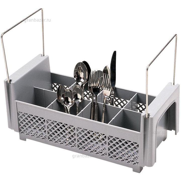 Кассета для мойки столовых приборов 8 ячеек, с ручками Cambro 8FB434 151