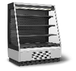 Минигорка холодильная Полюс F 16-08 VM 1,0-2 версия 2.0 9006-9005 серый/черный