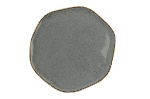 Тарелка волнообразная DARK GREY фарфор, d 210 мм, h 10 мм, серый Seasons Porland 186421 темно-серый