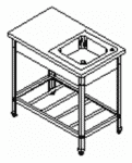 Ванна моечная ТММ МС-1/1500/600 (мойка 400х500х140)
