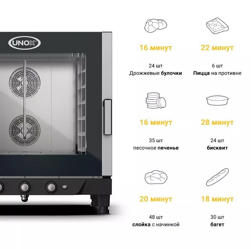 Конвекционная печь BakerLux Unox XB693