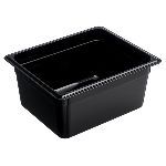 Гастроемкость 1/2 h=150 мм. 325х265 мм. 8,7 л. поликарб. черная Gastroplast /1/12/