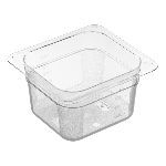 Гастроемкость 1/6 h=100 мм. 176х162 мм. 1,4 л. поликарб. прозрачная Gastroplast /1/36/