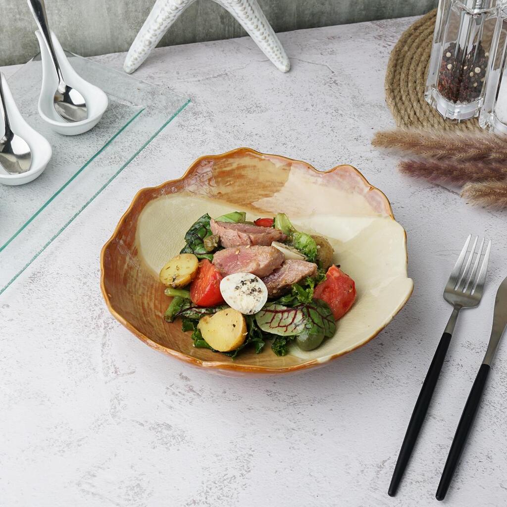 Салатник Light Brown Frutti di Mare 500 мл d 215 мм h55 мм P.L. Proff Cuisine B240061222-2406A