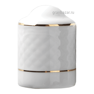 Перечница «Афродита»; фарфор; 60мл; D=4,H=6см; белый,золотой Lubiana 2686-gold