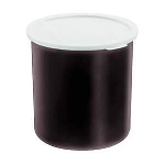Контейнер D 121 мм h 132 мм 1,14л с крышкой, пластик черный Cambro CP12-110