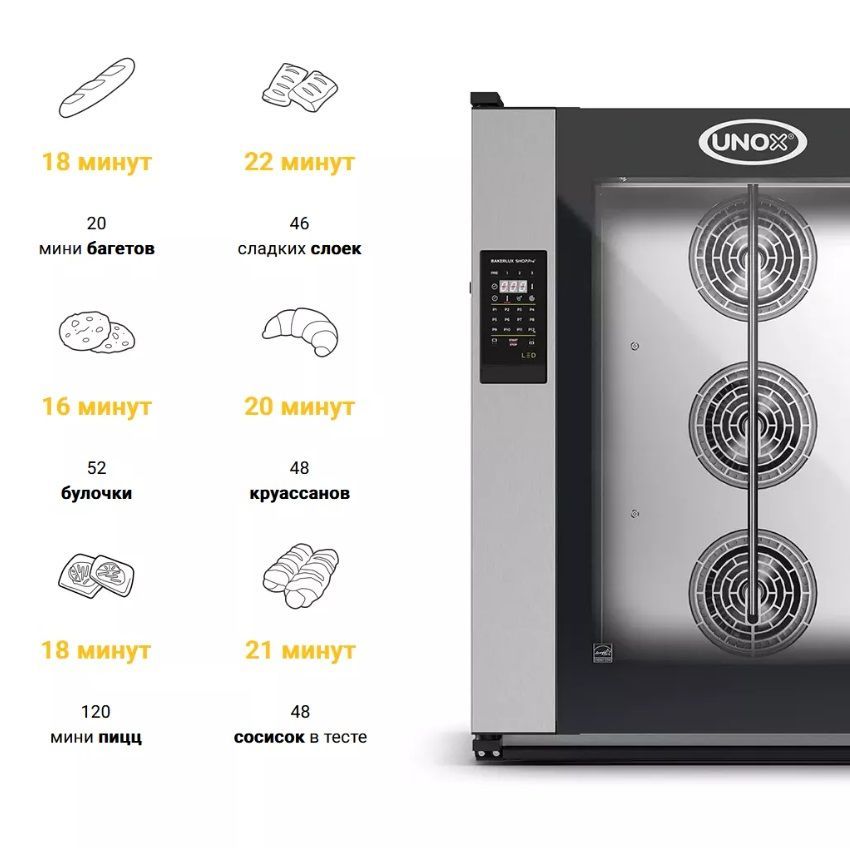 Конвекционная печь Bakerlux Shop Pro Unox XEFR-10EU-ELRV Camilla