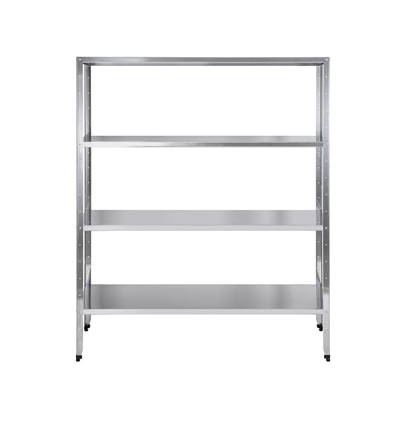 Стеллаж кухонный Luxstahl СР-1800х1100х300/4 нерж