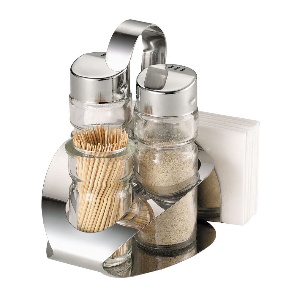 Набор для специй (3 предмета + салфетница), P.L. Proff Cuisine 419А /кт903-821N/ 72 шт